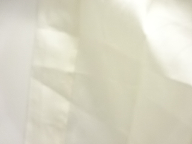  アンティーク　透かし織流水に花模様夏用長襦袢